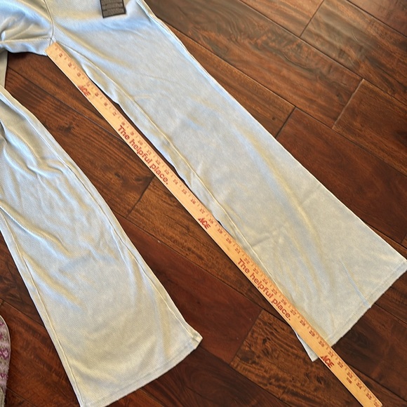 Forever 21 | Light Blue jersey Flared leggings yoga pants - Picture 9 of 13